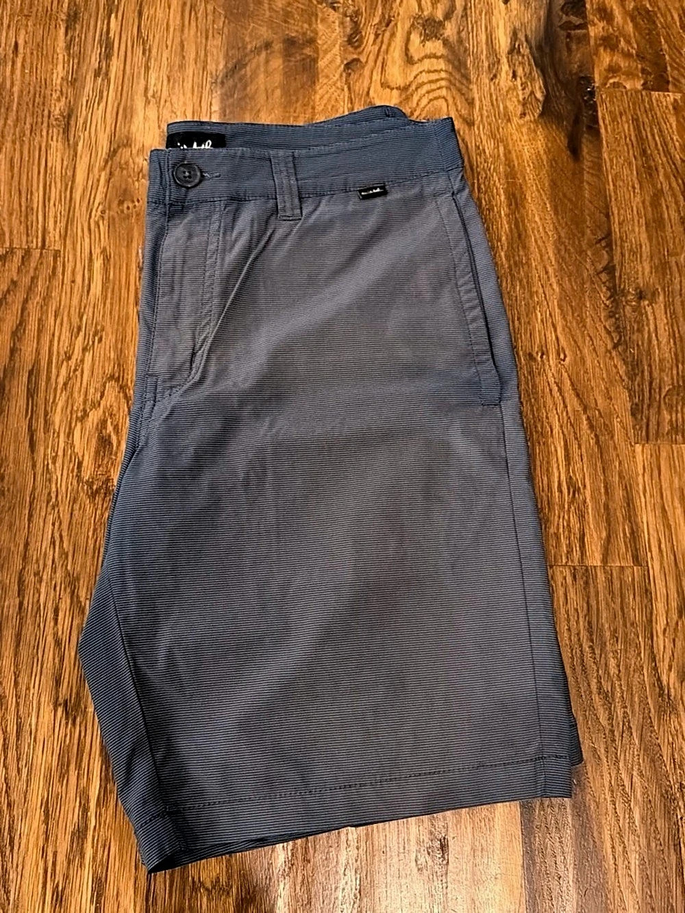 TravisMathew Micro-Stripe Performance Golf Shorts Gray Waist 32